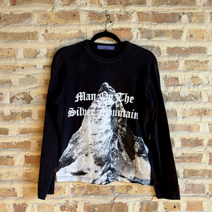 Comme des Garçons "Man On The Silver Mountain" Long Sleeve Tee – Black, Made in Japan, Size S
