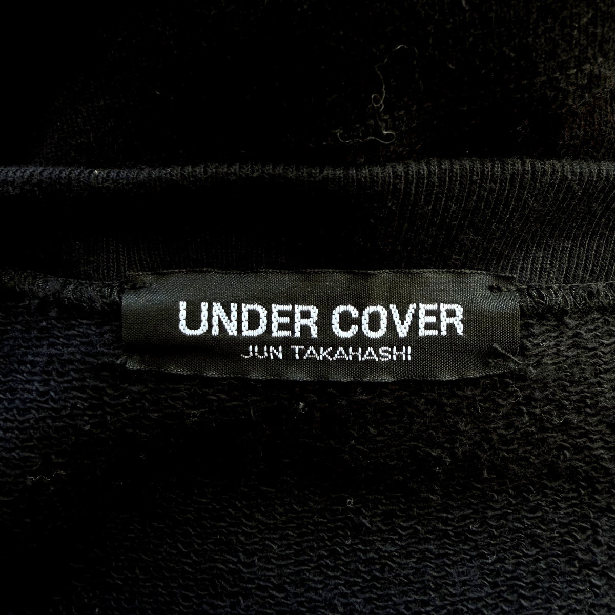 Undercover Jun Takahashi "MAD" Teddy Bear UFO Crewneck Sweatshirt – Black, Made in Japan, Size 2