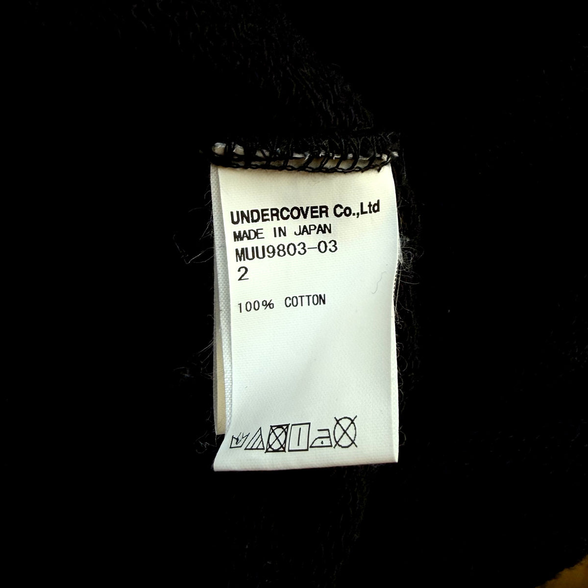 Undercover Jun Takahashi "MAD" Teddy Bear UFO Crewneck Sweatshirt – Black, Made in Japan, Size 2