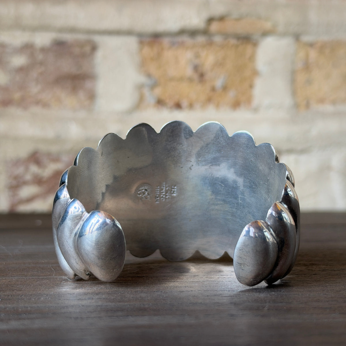 Vintage Los Ballesteros Taxco Sterling Silver Waves Cuff – Sculptural Bubble Ribs