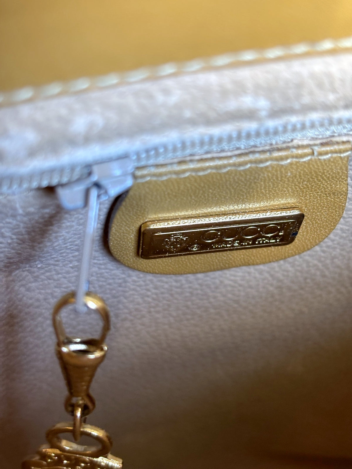 Vintage 1980s Gucci Micro GG Coated Canvas Flap Crossbody Bag – Tan Leather Trim, Interlocking GG Medallion