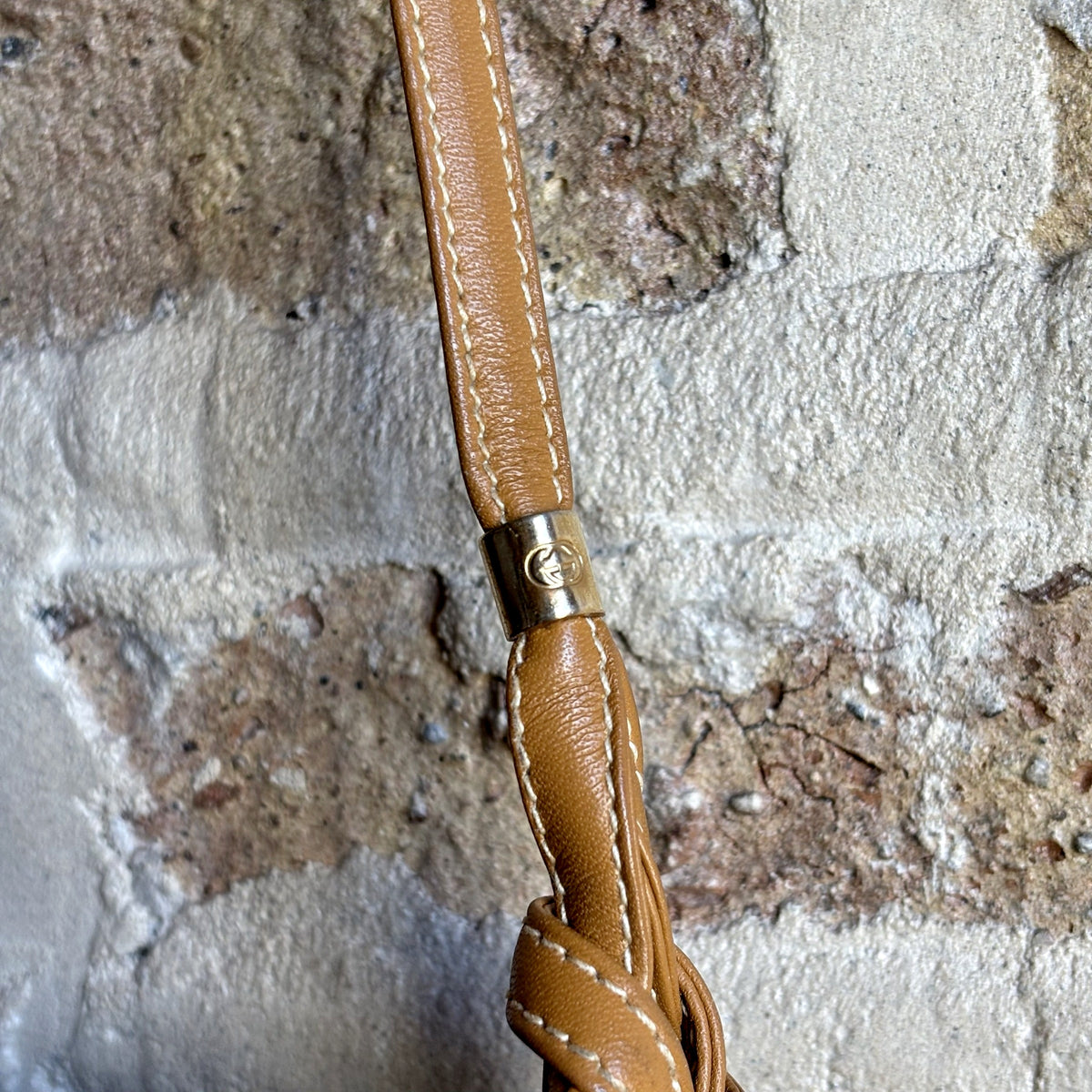 Vintage 1980s Gucci Micro GG Coated Canvas Flap Crossbody Bag – Tan Leather Trim, Interlocking GG Medallion